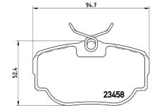 Sada brzdových destiček, kotoučová brzda BREMBO P 44 009