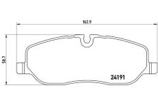 Sada brzdových platničiek kotúčovej brzdy BREMBO P 44 014