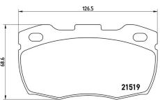 Sada brzdových destiček, kotoučová brzda BREMBO P 44 015