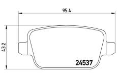 Sada brzdových platničiek kotúčovej brzdy BREMBO P 44 016