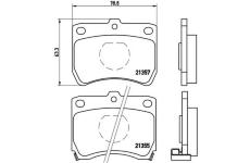 Sada brzdových destiček, kotoučová brzda BREMBO P 49 013