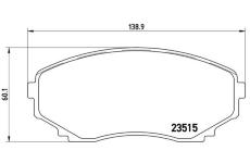 Sada brzdových platničiek kotúčovej brzdy BREMBO P 49 028