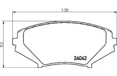 Sada brzdových destiček, kotoučová brzda BREMBO P 49 034