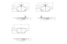 Sada brzdových destiček, kotoučová brzda BREMBO P 49 064