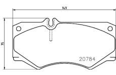 Sada brzdových platničiek kotúčovej brzdy BREMBO P 50 003