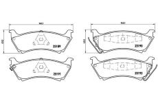 Sada brzdových platničiek kotúčovej brzdy BREMBO P 50 040