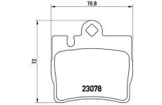 Sada brzdových destiček, kotoučová brzda BREMBO P 50 042