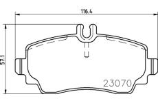 Sada brzdových platničiek kotúčovej brzdy BREMBO P 50 047