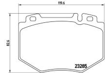 Sada brzdových destiček, kotoučová brzda BREMBO P 50 048