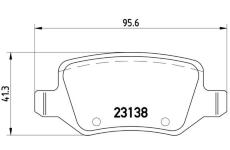 Sada brzdových platničiek kotúčovej brzdy BREMBO P 50 058