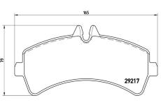 Sada brzdových destiček, kotoučová brzda BREMBO P 50 060