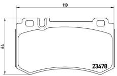 Sada brzdových platničiek kotúčovej brzdy BREMBO P 50 061