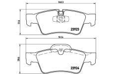 Sada brzdových destiček, kotoučová brzda BREMBO P 50 064