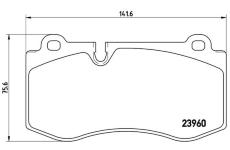 Sada brzdových platničiek kotúčovej brzdy BREMBO P 50 074