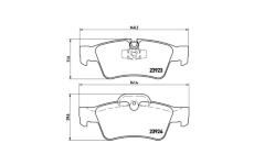 Sada brzdových destiček, kotoučová brzda BREMBO P 50 076