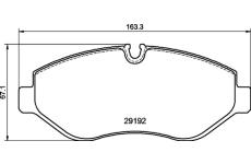 Sada brzdových destiček, kotoučová brzda BREMBO P 50 085G