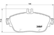 Sada brzdových destiček, kotoučová brzda BREMBO P 50 093X