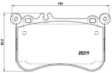 Sada brzdových platničiek kotúčovej brzdy BREMBO P 50 097