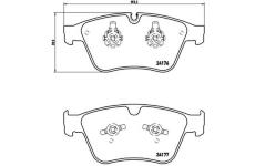 Sada brzdových destiček, kotoučová brzda BREMBO P 50 105