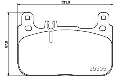 Sada brzdových platničiek kotúčovej brzdy BREMBO P 50 128