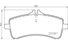 Sada brzdových destiček, kotoučová brzda BREMBO P 50 131