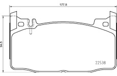 Sada brzdových destiček, kotoučová brzda BREMBO P 50 143