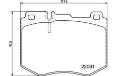 Sada brzdových destiček, kotoučová brzda BREMBO P 50 145