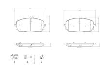 Sada brzdových platničiek kotúčovej brzdy BREMBO P 50 152