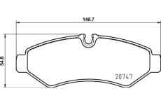 Sada brzdových destiček, kotoučová brzda BREMBO P 50 155G