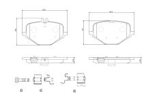 Sada brzdových destiček, kotoučová brzda BREMBO P 50 167