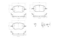 Sada brzdových destiček, kotoučová brzda BREMBO P 50 173