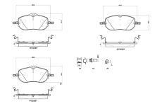 Sada brzdových destiček, kotoučová brzda BREMBO P 50 175