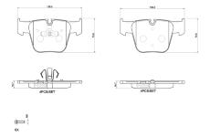 Sada brzdových platničiek kotúčovej brzdy BREMBO P 50 177