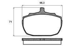 Sada brzdových destiček, kotoučová brzda BREMBO P 52 005