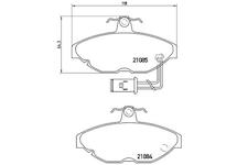 Sada brzdových destiček, kotoučová brzda BREMBO P 52 011