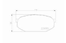 Sada brzdových destiček, kotoučová brzda BREMBO P 54 005