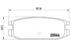 Sada brzdových destiček, kotoučová brzda BREMBO P 54 011