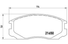 Sada brzdových destiček, kotoučová brzda BREMBO P 54 015