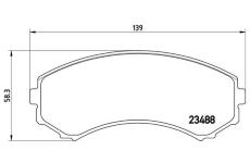 Sada brzdových destiček, kotoučová brzda BREMBO P 54 029