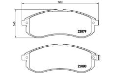 Sada brzdových destiček, kotoučová brzda BREMBO P 54 033