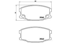 Sada brzdových destiček, kotoučová brzda BREMBO P 54 035