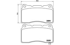 Sada brzdových destiček, kotoučová brzda BREMBO P 54 039