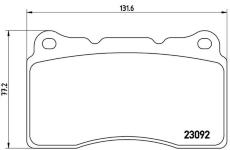 Sada brzdových platničiek kotúčovej brzdy BREMBO P 54 040