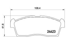 Sada brzdových destiček, kotoučová brzda BREMBO P 54 049