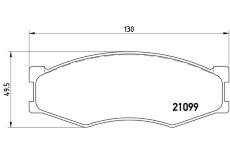 Sada brzdových platničiek kotúčovej brzdy BREMBO P 56 014