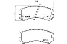 Sada brzdových platničiek kotúčovej brzdy BREMBO P 56 018