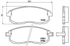 Sada brzdových platničiek kotúčovej brzdy BREMBO P 56 021