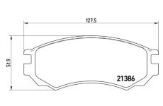 Sada brzdových platničiek kotúčovej brzdy BREMBO P 56 028