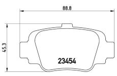 Sada brzdových destiček, kotoučová brzda BREMBO P 56 032