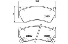 Sada brzdových platničiek kotúčovej brzdy BREMBO P 56 033